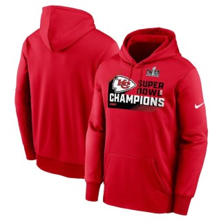 Chiefs Red Super Bowl LVIII Champions Statement Therma Performance Pullover Hoodie