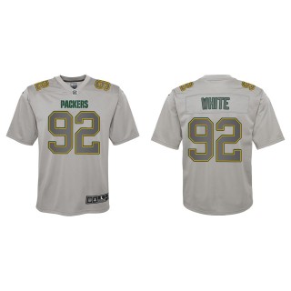Reggie White Youth Green Bay Packers Gray Atmosphere Game Jersey