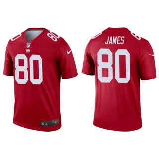 Men's New York Giants Richie James Red Inverted Legend Jersey