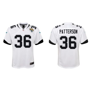 Youth Riley Patterson Jaguars White Game Jersey