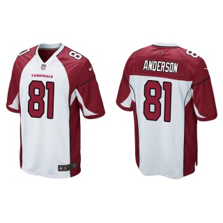 Men's Arizona Cardinals Robby Anderson White Game Jersey