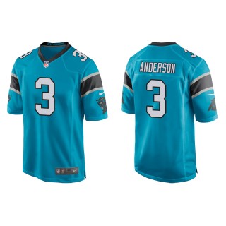 Men's Carolina Panthers Robby Anderson Blue Game Jersey