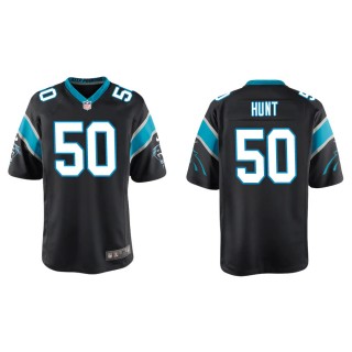 Youth Robert Hunt Panthers Black Game Jersey