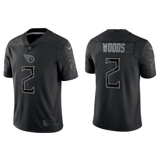 Robert Woods Tennessee Titans Black Reflective Limited Jersey