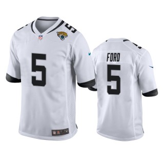Jacksonville Jaguars Rudy Ford White Game Jersey