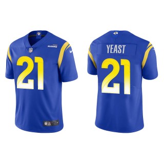 Men's Los Angeles Rams Russ Yeast Royal Vapor Limited Jersey