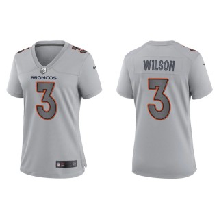 Russell Wilson Women's Denver Broncos Gray Atmosphere Fashion Game Jersey