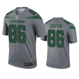 New York Jets Ryan Griffin Gray Inverted Legend Jersey