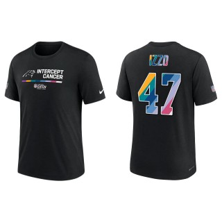 Ryan Izzo Carolina Panthers Black 2022 NFL Crucial Catch Performance T-Shirt