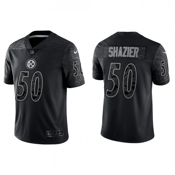 Ryan Shazier Pittsburgh Steelers Black Reflective Limited Jersey