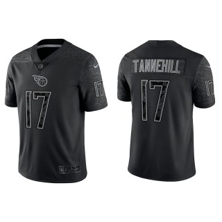 Ryan Tannehill Tennessee Titans Black Reflective Limited Jersey