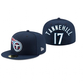 Tennessee Titans Ryan Tannehill Navy Omaha 59FIFTY Fitted Hat