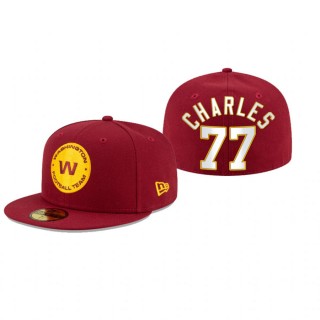Washington Football Team Saahdiq Charles Red Omaha 59FIFTY Fitted Hat