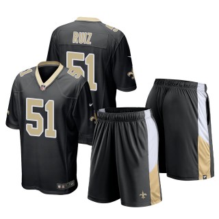 New Orleans Saints Cesar Ruiz Black Game Shorts Jersey