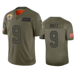 New Orleans Saints Drew Brees Camo 2019 Salute to Service Limited Jersey