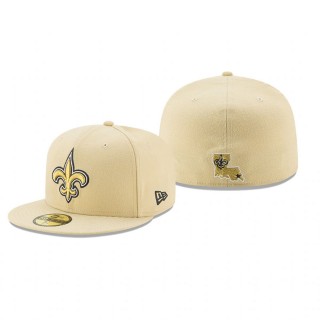 New Orleans Saints Gold Omaha 59FIFTY Hat
