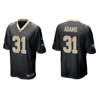 Men's New Orleans Saints Josh Adams Black Game Jersey