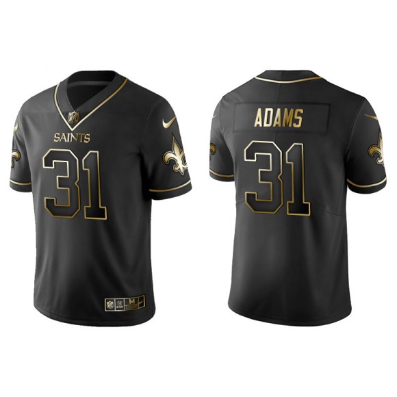 Men's New Orleans Saints Josh Adams Black Golden Edition Jersey