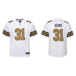 Youth New Orleans Saints Josh Adams White Color Rush Game Jersey
