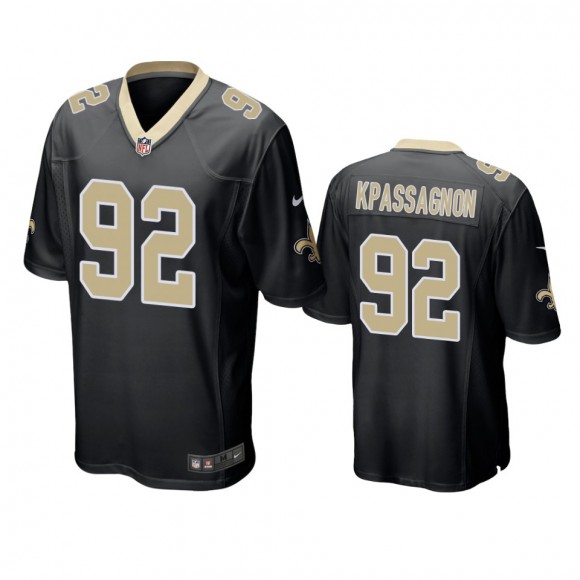 New Orleans Saints Tanoh Kpassagnon Black Game Jersey