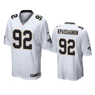 New Orleans Saints Tanoh Kpassagnon White Game Jersey