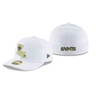 New Orleans Saints White Omaha Alternate Low Profile 59FIFTY Hat
