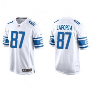 Sam LaPorta White 2023 NFL Draft Game Jersey