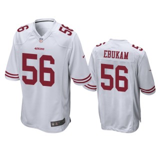 San Francisco 49ers Samson Ebukam White Game Jersey