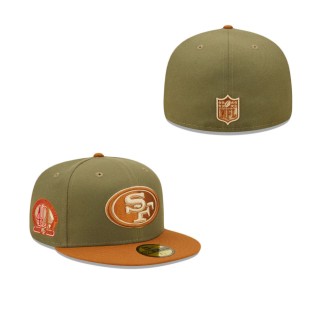 San Francisco 49ers 40 Season Olive Brown Toasted Peanut 59FIFTY Fitted Hat