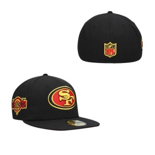 San Francisco 49ers Black 1991 Pro Bowl Cobra Kai 59FIFTY Fitted Hat