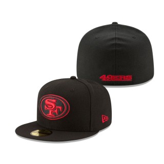 San Francisco 49ers Black Alternate Logo Omaha 59FIFTY Fitted Hat