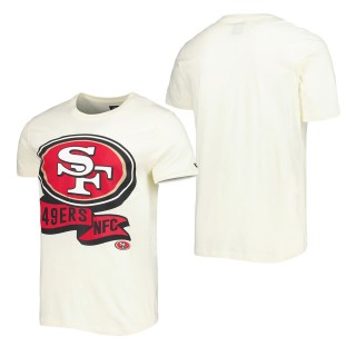 Men's San Francisco 49ers Cream Sideline Chrome T-Shirt