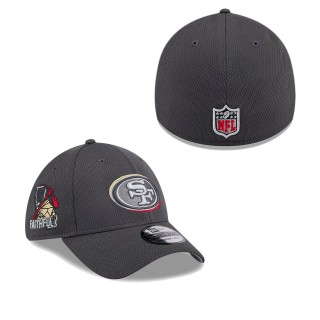San Francisco 49ers Graphite 2024 NFL Draft 39THIRTY Flex Hat