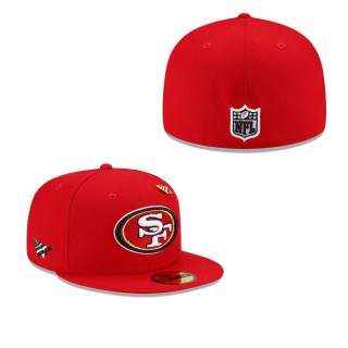 San Francisco 49ers x Paper Planes Scarlet Fitted Hat