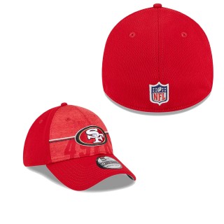 Men's San Francisco 49ers Scarlet 2023 NFL Training Camp 39THIRTY Flex Fit Hat