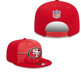 Men's San Francisco 49ers Scarlet 2023 NFL Training Camp 9FIFTY Snapback Hat