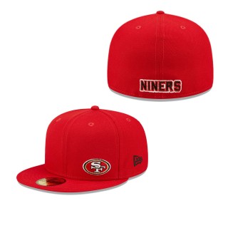 Men's San Francisco 49ers Scarlet Flawless 59FIFTY Fitted Hat