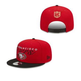 San Francisco 49ers Script Overlap 9FIFTY Snapback Hat