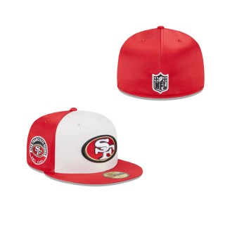 San Francisco 49ers Throwback Satin Fitted Hat