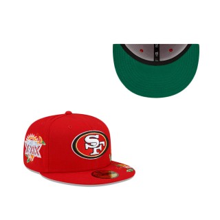 San Francisco 49ERS Visor Bloom 59FIFTY Fitted Hat