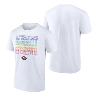 Men's San Francisco 49ers Fanatics Branded White City Pride Logo T-Shirt