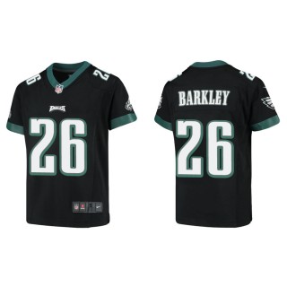 Youth Saquon Barkley Eagles Black Game Jersey
