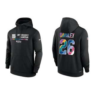 Saquon Barkley New York Giants Black 2022 NFL Crucial Catch Therma Performance Pullover Hoodie