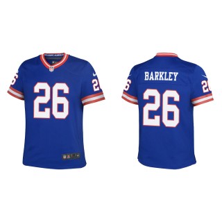 Saquon Barkley Youth New York Giants Royal Classic Game Jersey