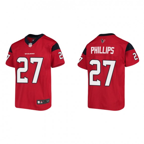 Scottie Phillips Youth Houston Texans Red Game Jersey