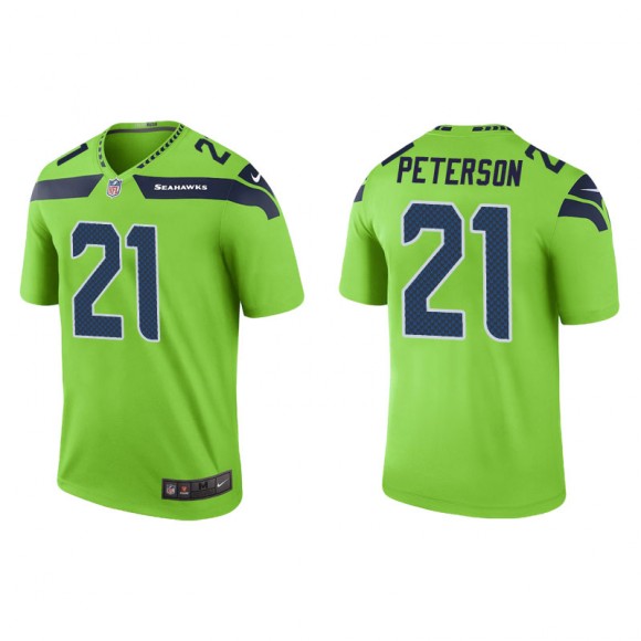 Men's Seattle Seahawks Adrian Peterson Green Color Rush Legend Jersey