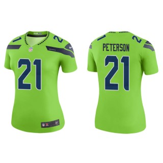 Women's Seattle Seahawks Adrian Peterson Green Color Rush Legend Jersey