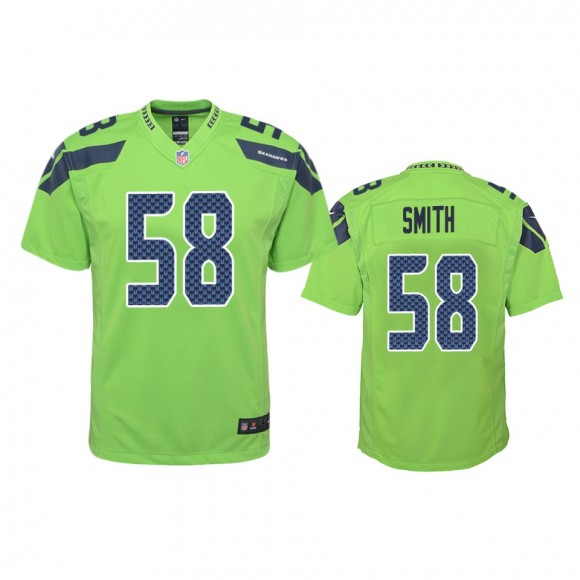 Seattle Seahawks Aldon Smith Green Color Rush Game Jersey