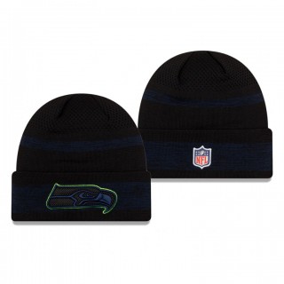 Seattle Seahawks Black 2021 NFL Sideline Tech Cuffed Knit Hat