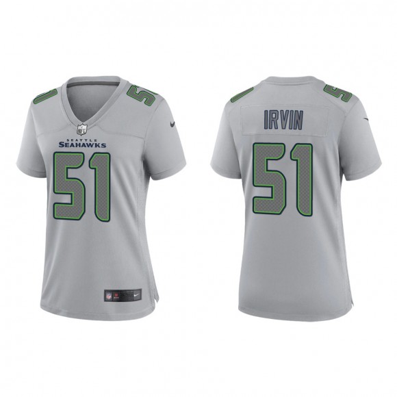 Women's Seattle Seahawks Bruce Irvin Gray Atmosphere Fashion Game Jersey